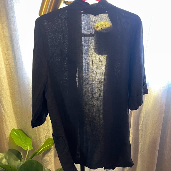 Whimsy & Row linen duster - black - M/L - Picture 1 of 8